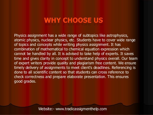 Coursework for physics