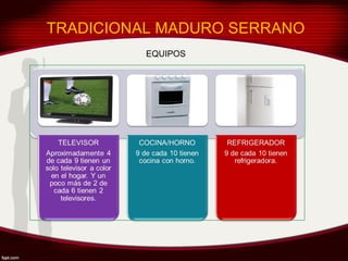 TRADICIONAL MADURO SERRANO
          EQUIPOS
 