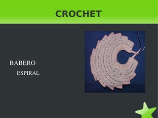 CROCHET BABERO ESPIRAL 