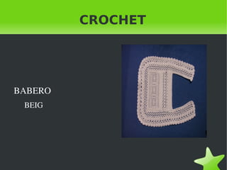 CROCHET BABERO BEIG