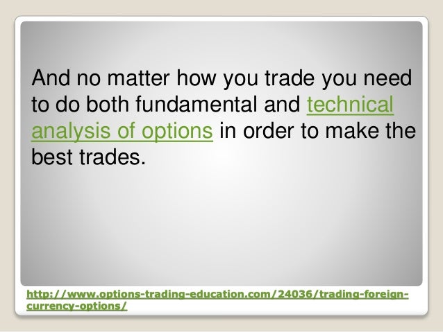 Foreign currency option trading