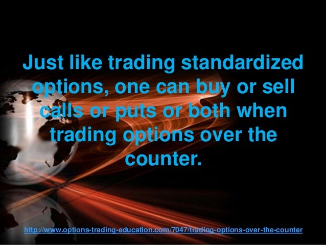 Over the counter options trading