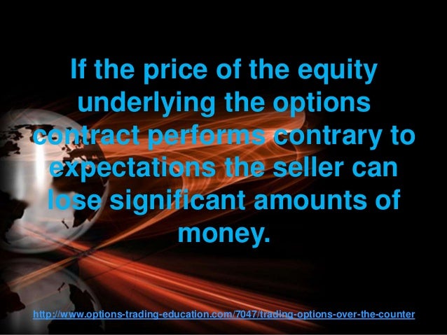 Over the counter options trading
