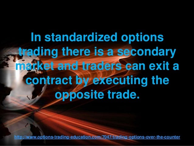 Over the counter options trading