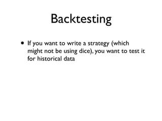 Trading With Open Source Tools