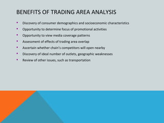 Trading area evaluation methods and location selection | PPT