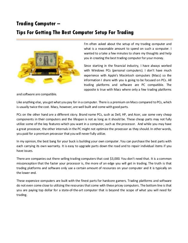 Best laptop for trading options