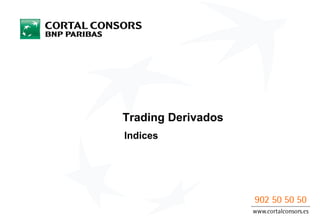 Trading Derivados
Indices
 