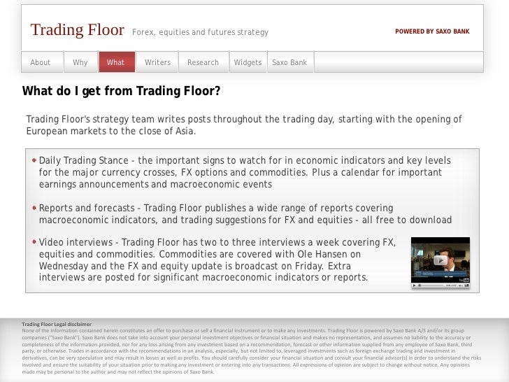 Forex trading floors ltd