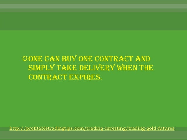 Trading gold options online