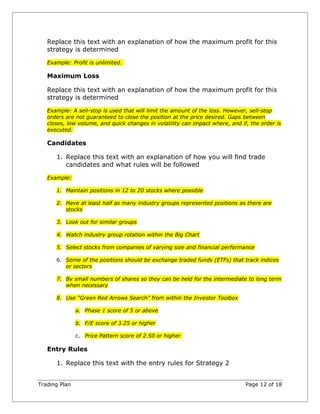 Trading Cafe Quick Win Program.pdf Trading plan | DOC