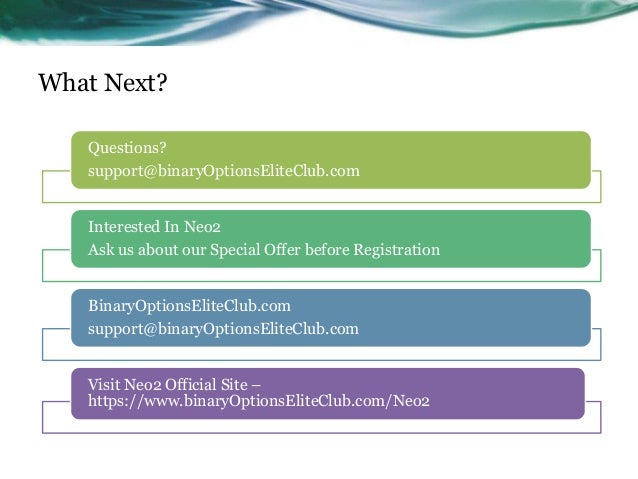 Binary options elite club
