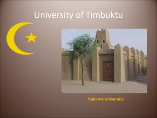 University of Timbuktu Sankore  University 