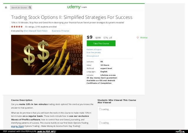 Stock options simplified