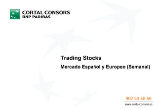 Trading Stocks
Mercado Espa ol y Europeo (Semanal)
 