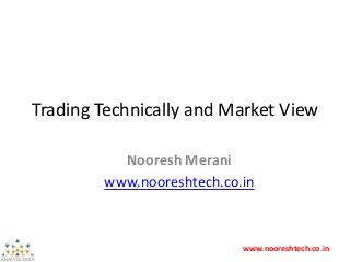 www.nooreshtech.co.in
Trading Technically and Market View
Nooresh Merani
www.nooreshtech.co.in
 