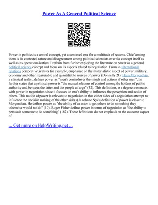 Traditional Approaches To Political Science | PDF