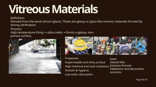 Vitric Traditional Building Material Building Material ppt | PPTX