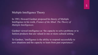Traditional concept of intelligence vs multiple intelligence | PPTX