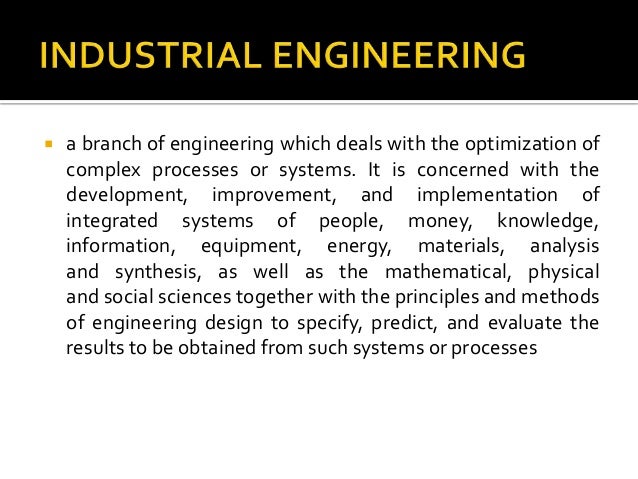 Industrial Engineering Concepts