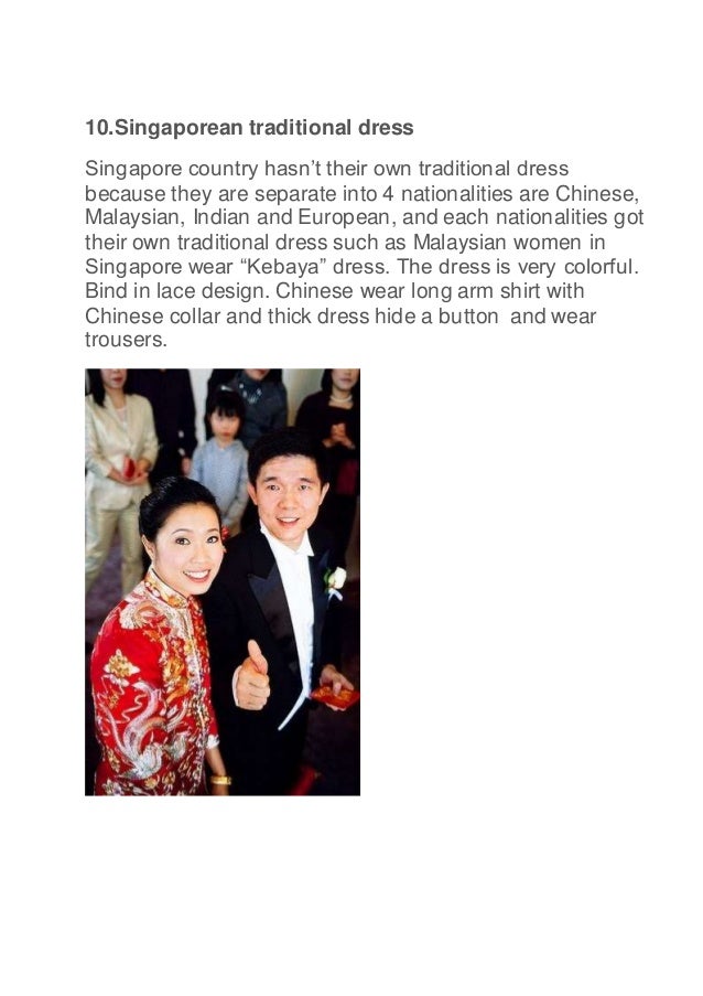 Traditional dress of 10 countries in asean