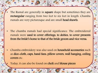 Traditional embroideries of india | PPTX