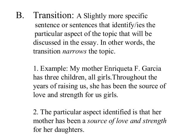 Tradition essay