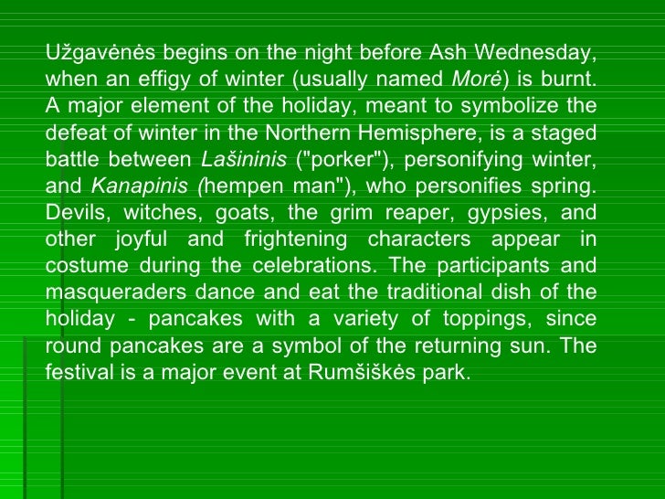Traditional festivals in lithuania
