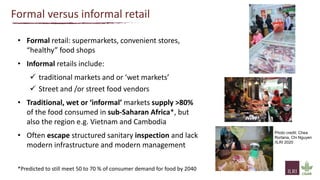 Traditional food chains–some thoughts on terminologies, perceptions and how to de-risk them to cope with food safety and pandemic threats