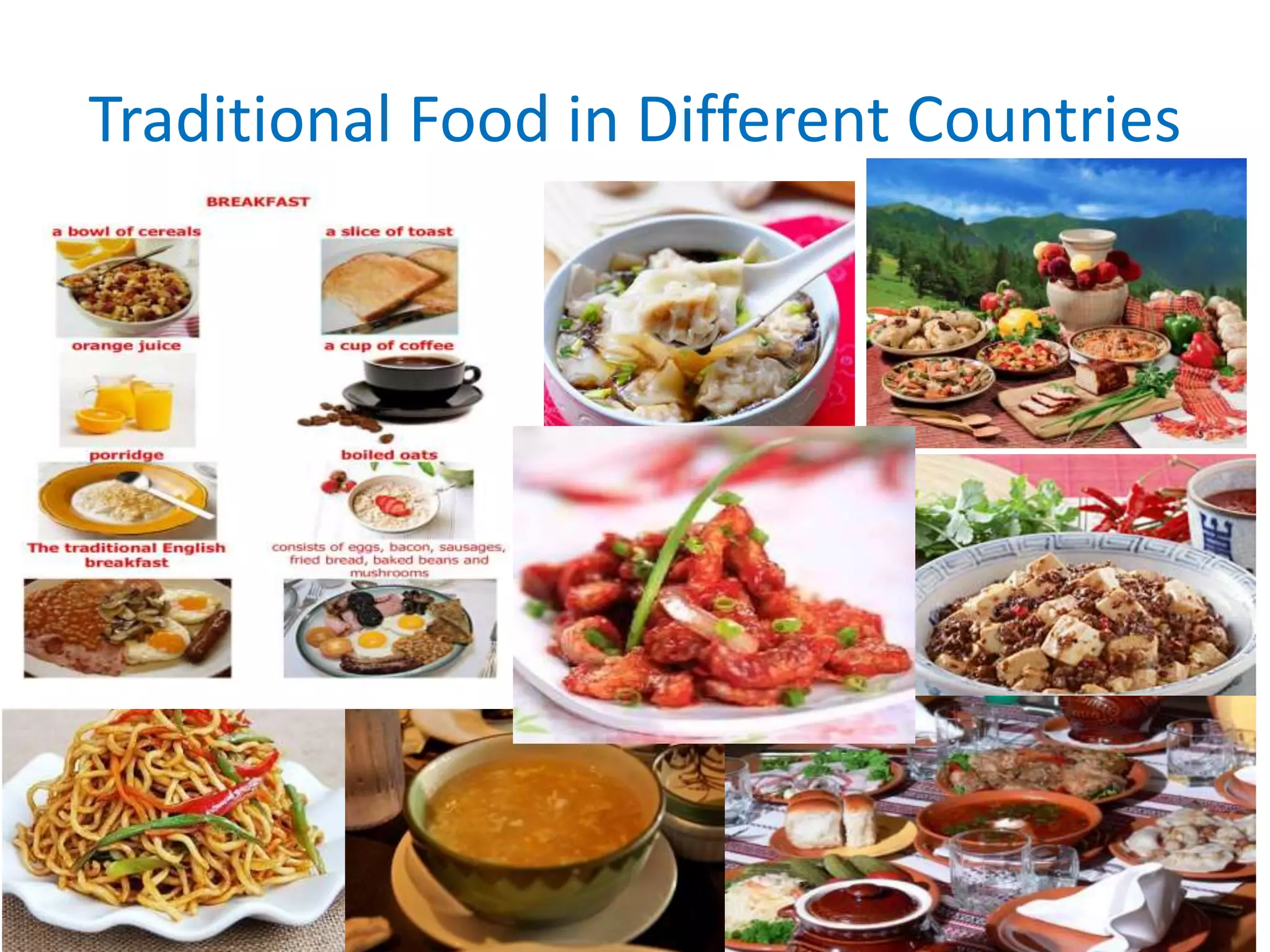 Traditional Food in Different Countries
