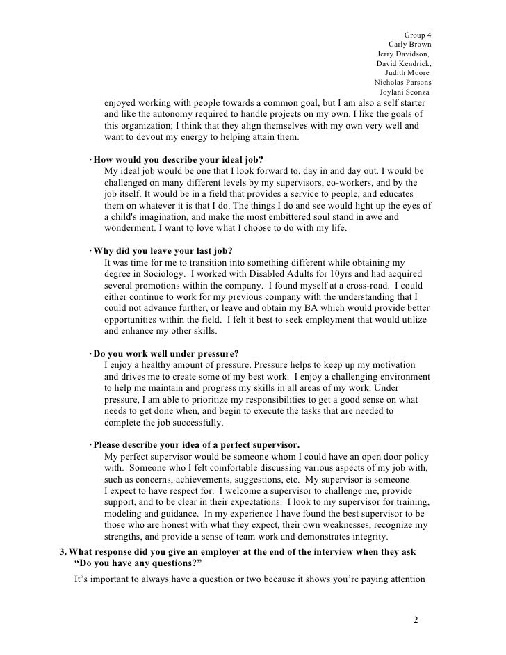 traditional interview questions group 4 traditional interview questions