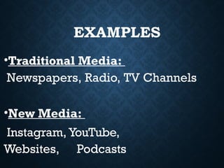 Comparing Traditional Media and New Media: Key Differences and Impact ...