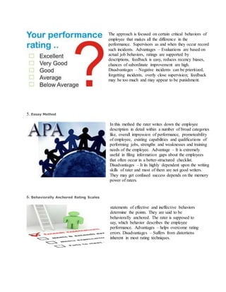 Traditional methods of performance appraisal | DOCX