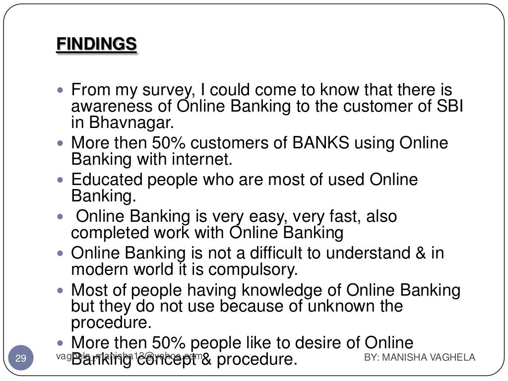Traditional & online banking