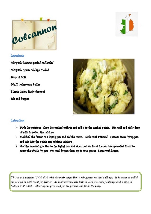 Traditional recipes booklet