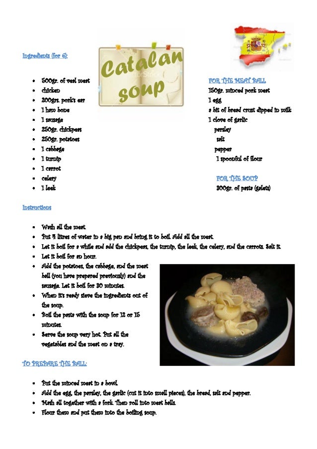 Traditional recipes booklet