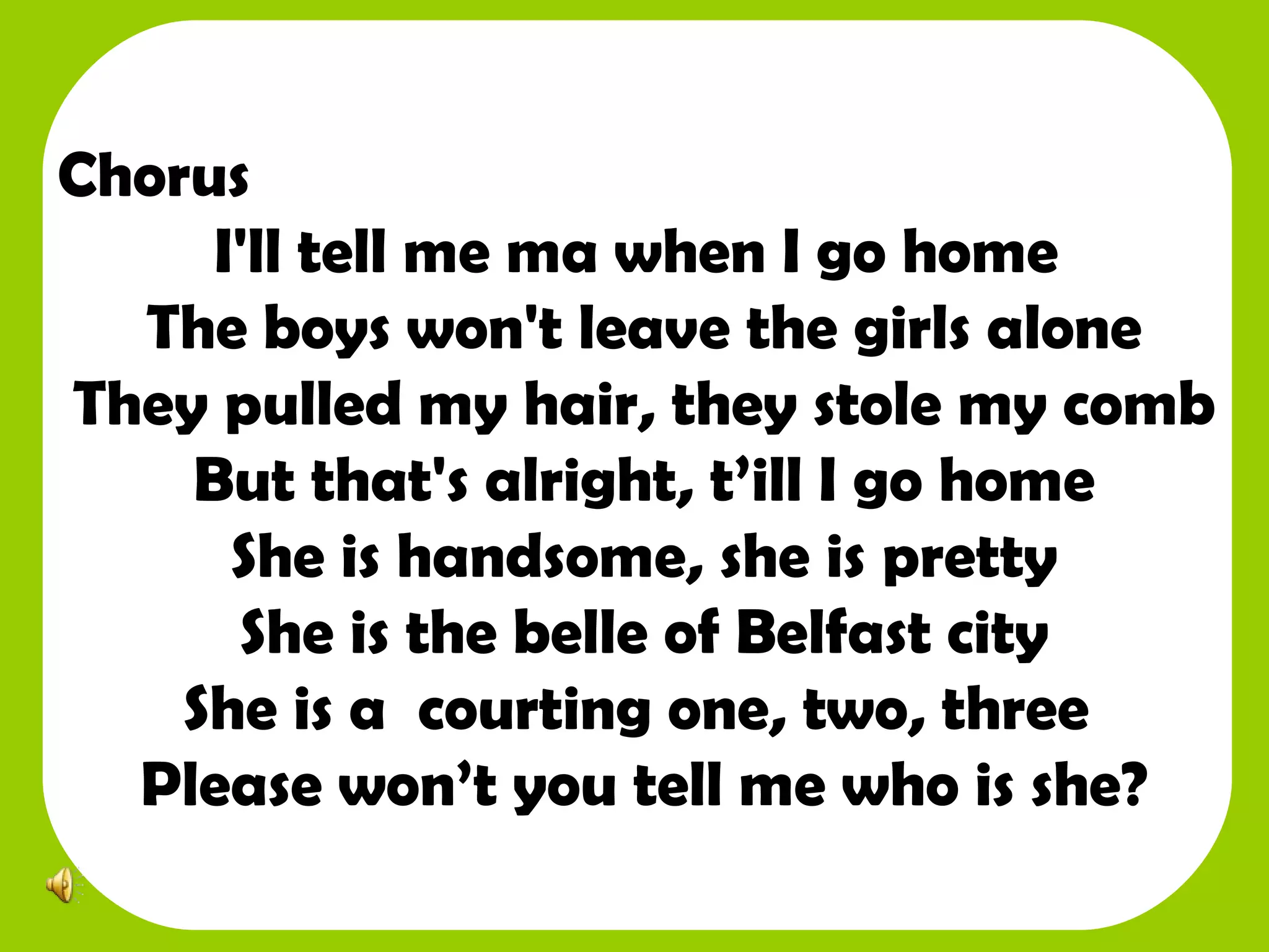 Traditional Song Northern Ireland PPT traditional-song-northern-ireland-ppt