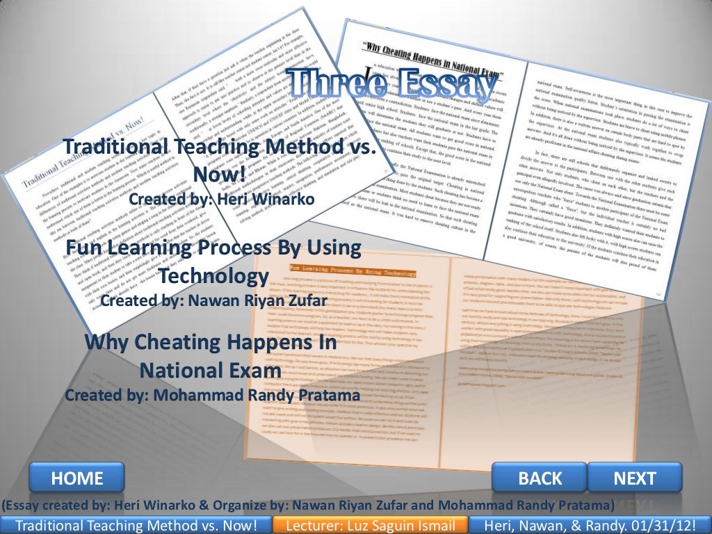Traditional Teaching Method Vs Now