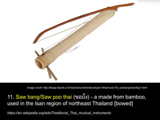 Traditional Thai Musical Instruments (1/ 2) | PDF