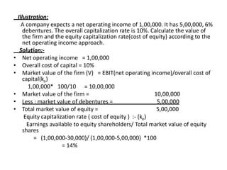 Traditional theory of capital structure | PPTX