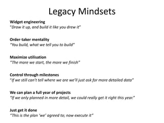 Traditional vs Lean Portfolio Management, Agile PMO & Organisations | PPTX