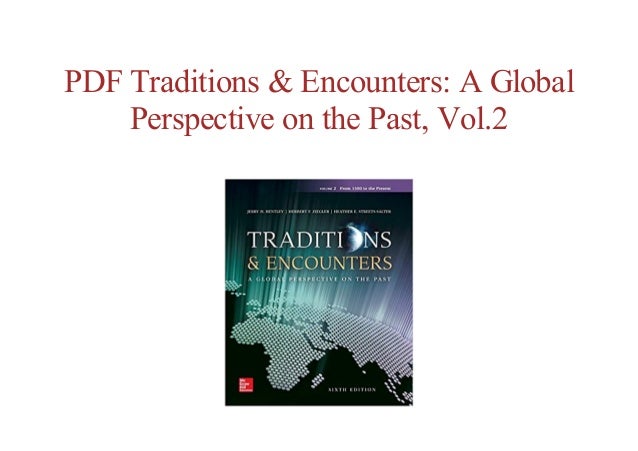 Traditions and encounters a global perspective