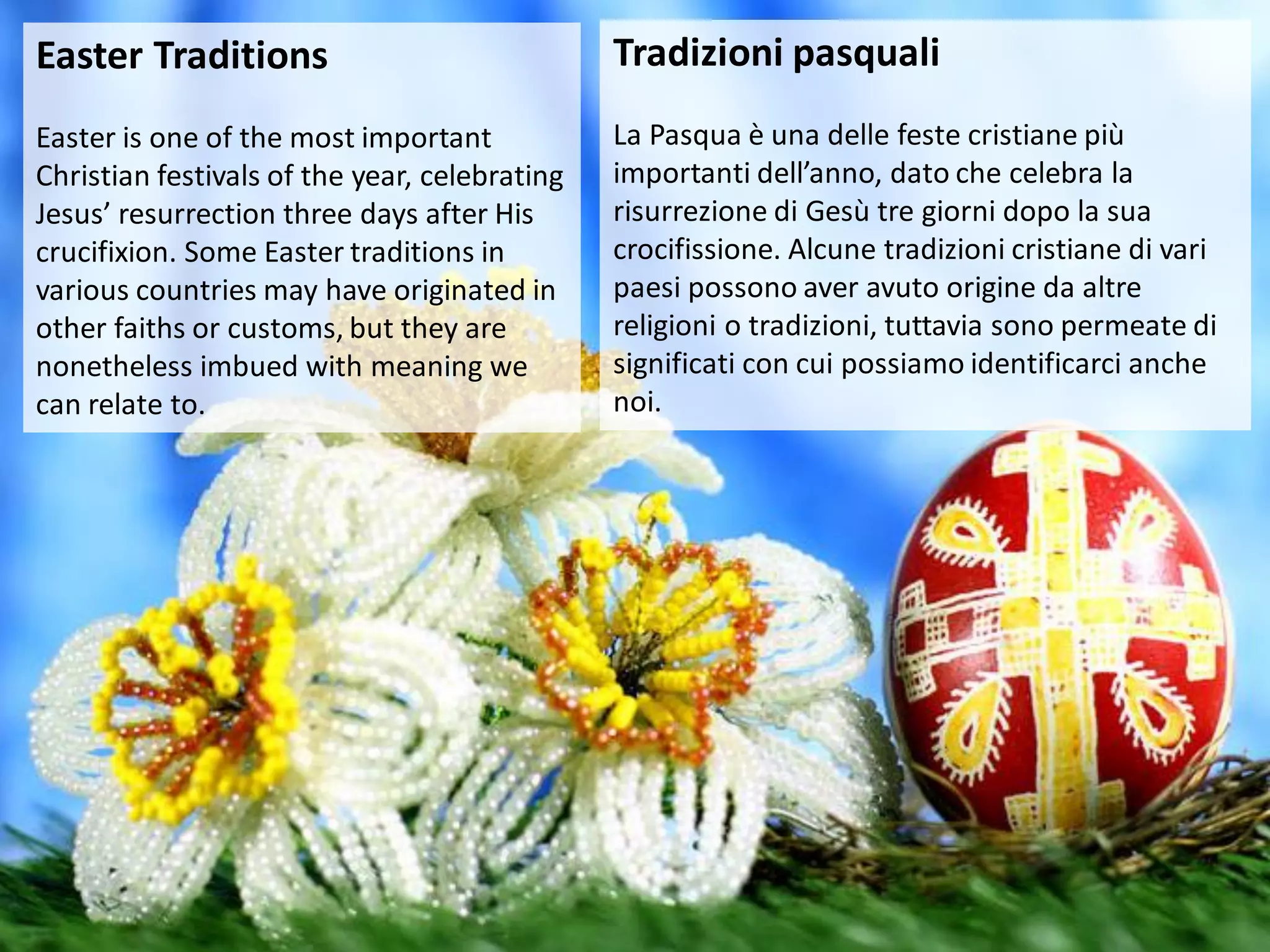 Tradizioni pasquali - Easter Traditions | PPT