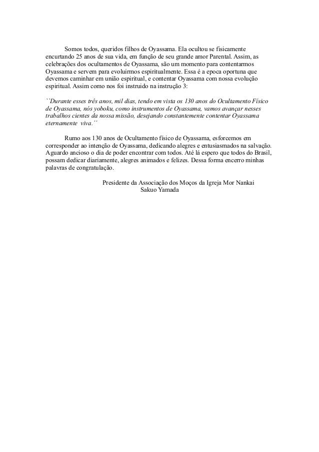 Tradução da Carta de Agradecimento