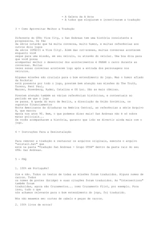 Códigos Secretos para GTA San Andreas, PDF, Esportes