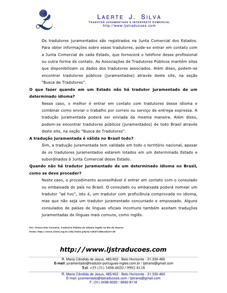 Tradução de documentos oficiais Tradução de documentos oficiais