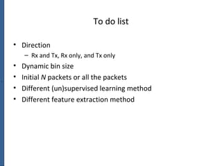 ` Traffic Classification based on Machine Learning | PPT