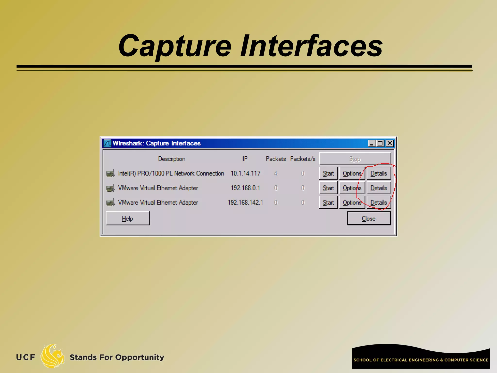 Capture Interfaces
 