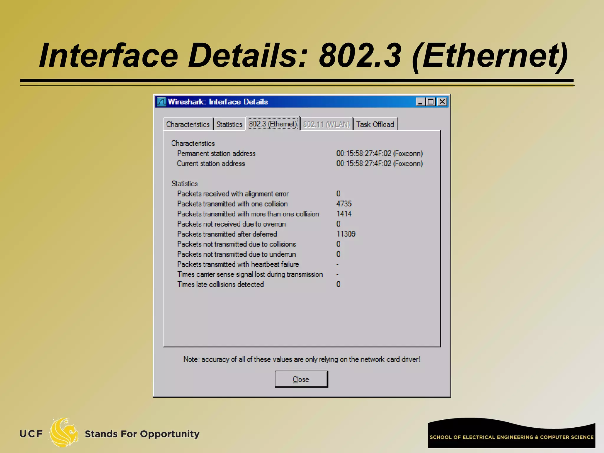 Interface Details: 802.3 (Ethernet)
 