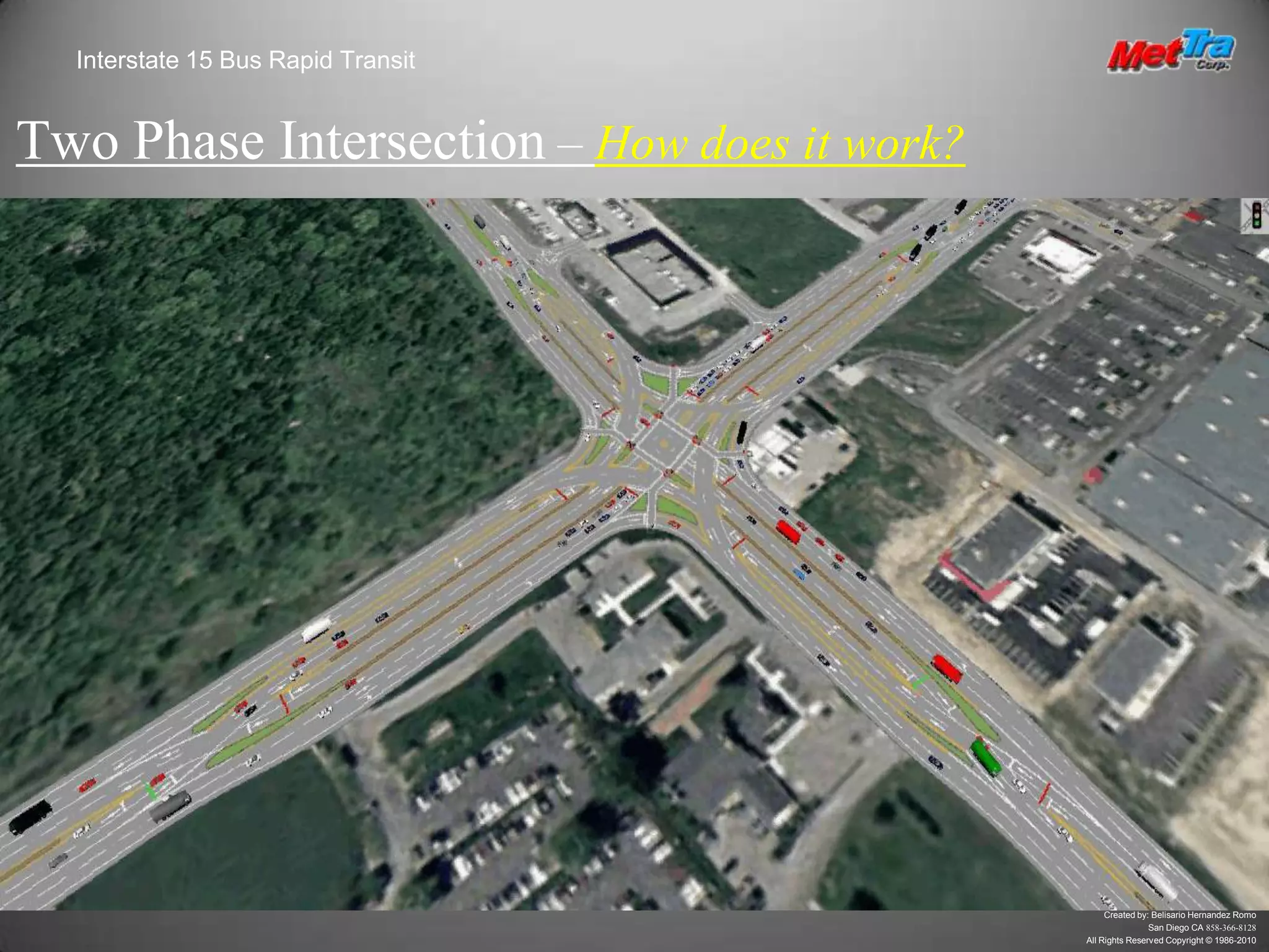 Advance left turn crossover